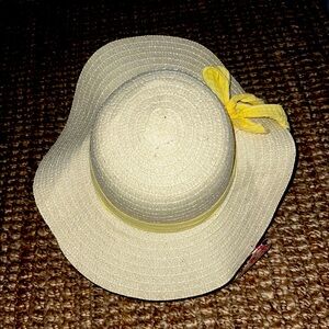 btween Cream and Yellow Kids Sun Hat